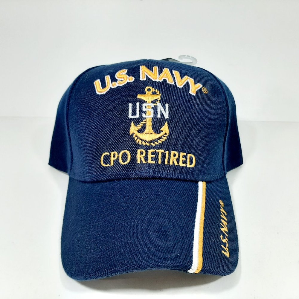 U.S. Navy CPO Retired Hat USN Ball Cap Embroidered